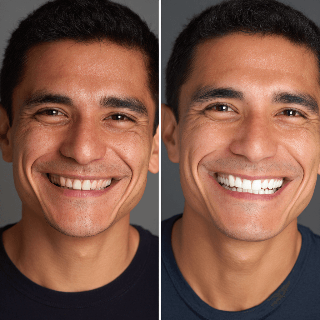Dental veneers smile transformation